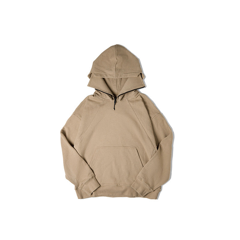 Maden Workwear American Heavyweight Balaclava Hoodie with Zipper High Street Tactical Men&
