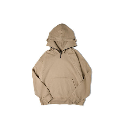 Maden Workwear American Heavyweight Balaclava Hoodie with Zipper High Street Tactical Men&