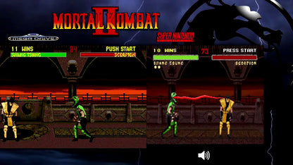 Mortal Kombat 2 SNES Video Game Cartridge Super Nintendo
