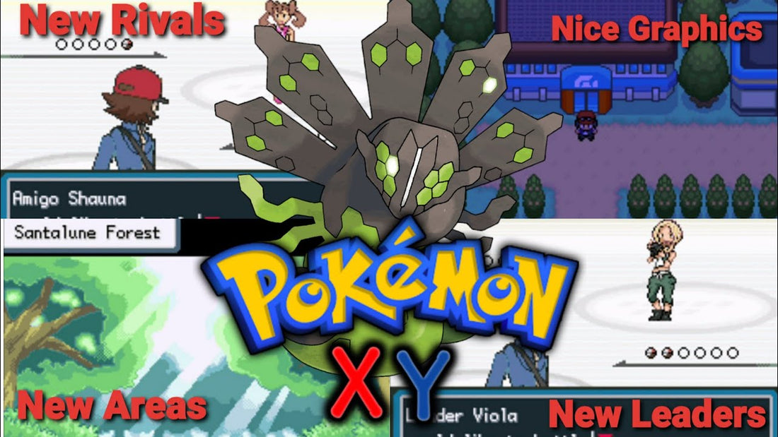 Pokemon X &amp; Y GBA ROM Hack Video Game Custom Gameboy Advance