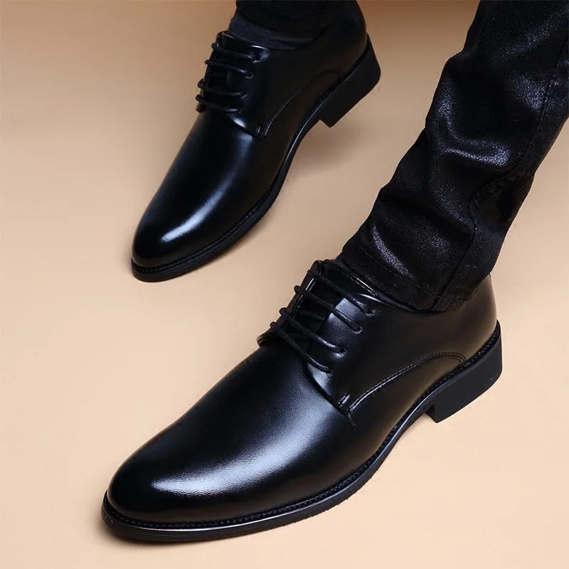 Men Wedding Leather Business Men&