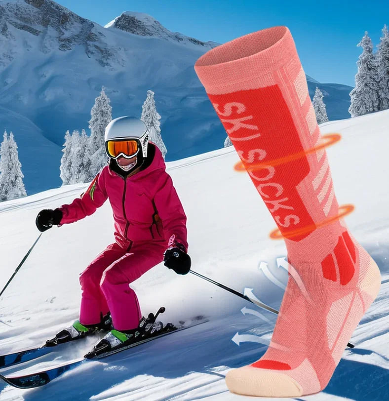 Merino wool skiing socks women&