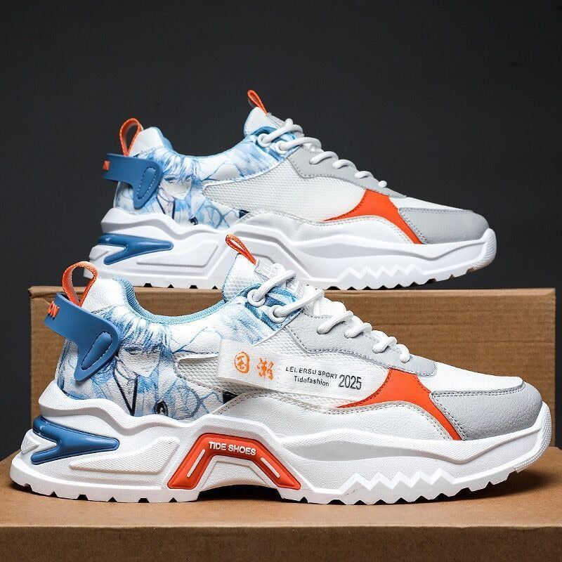 Mesh height increasing dad shoes, spring new styles for teenagers, internet celebrities, trendy men&