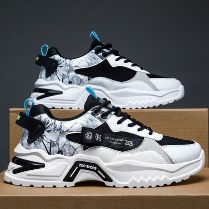Mesh height increasing dad shoes, spring new styles for teenagers, internet celebrities, trendy men&