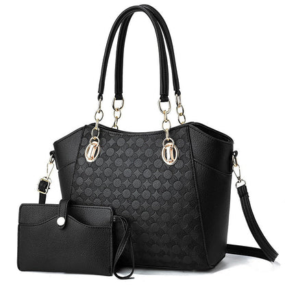 Mother-in-Child Bag Autumn and Winter PU Leather Large Capacity Tote Bag Women&