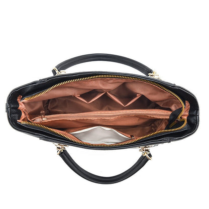 Mother-in-Child Bag Autumn and Winter PU Leather Large Capacity Tote Bag Women&