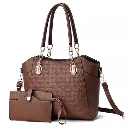 Mother-in-Child Bag Autumn and Winter PU Leather Large Capacity Tote Bag Women&