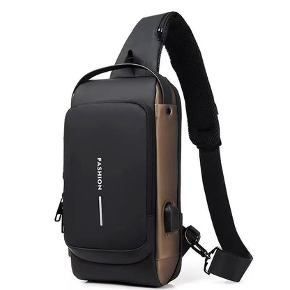 Motorcycle bag password anti-theft chest bag men&