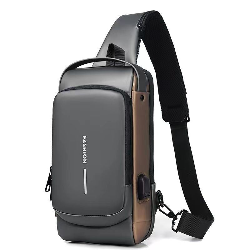 Motorcycle bag password anti-theft chest bag men&