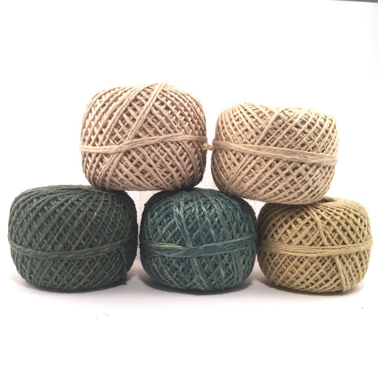 Naturally Dyed Lemongrass Scarf Crochet Kit