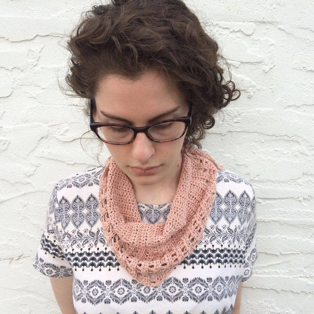 Naturally Dyed Lemongrass Scarf Crochet Kit