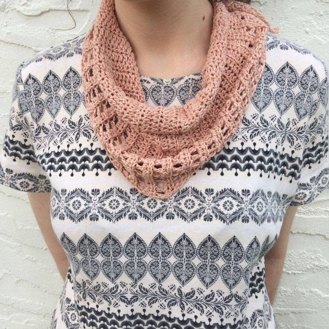 Naturally Dyed Lemongrass Scarf Crochet Pattern