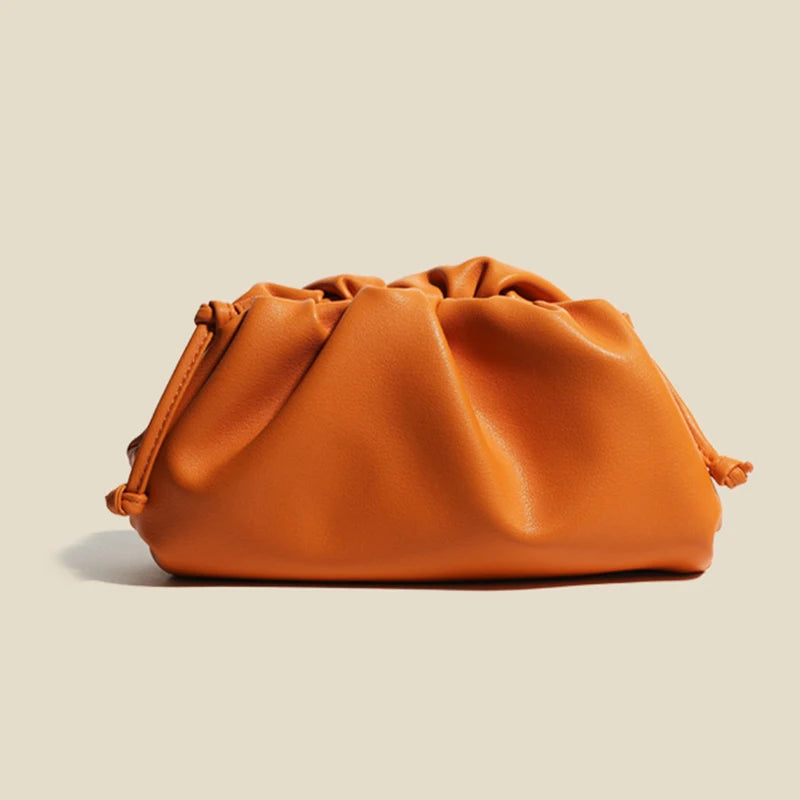 New Fashion Solid Color Headbag For Women Soft Leather Shoulder Crossbody Bag Female Travel Casual Bags