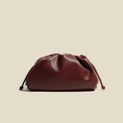 New Fashion Solid Color Headbag For Women Soft Leather Shoulder Crossbody Bag Female Travel Casual Bags