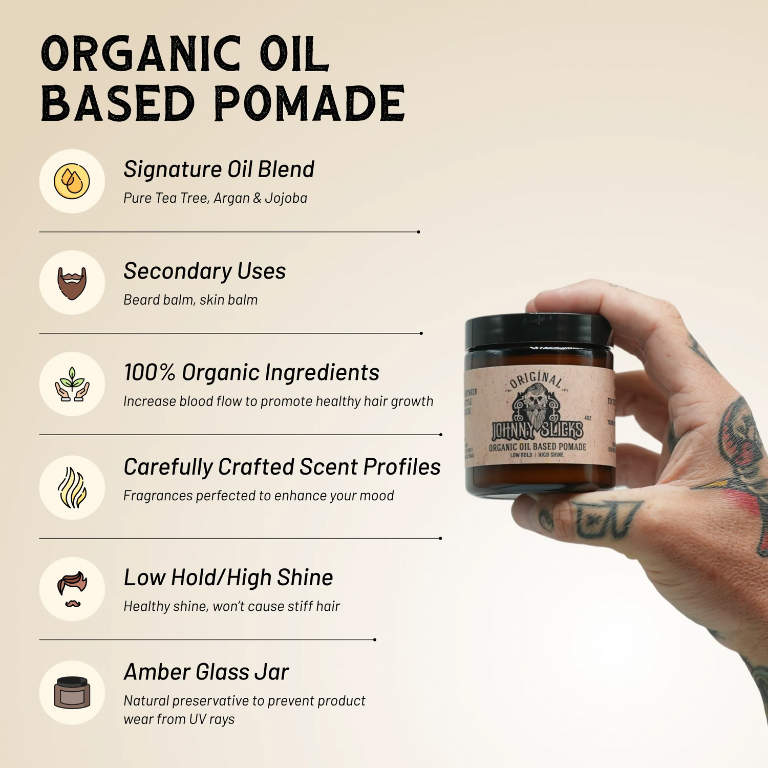 Organic Oil Pomade