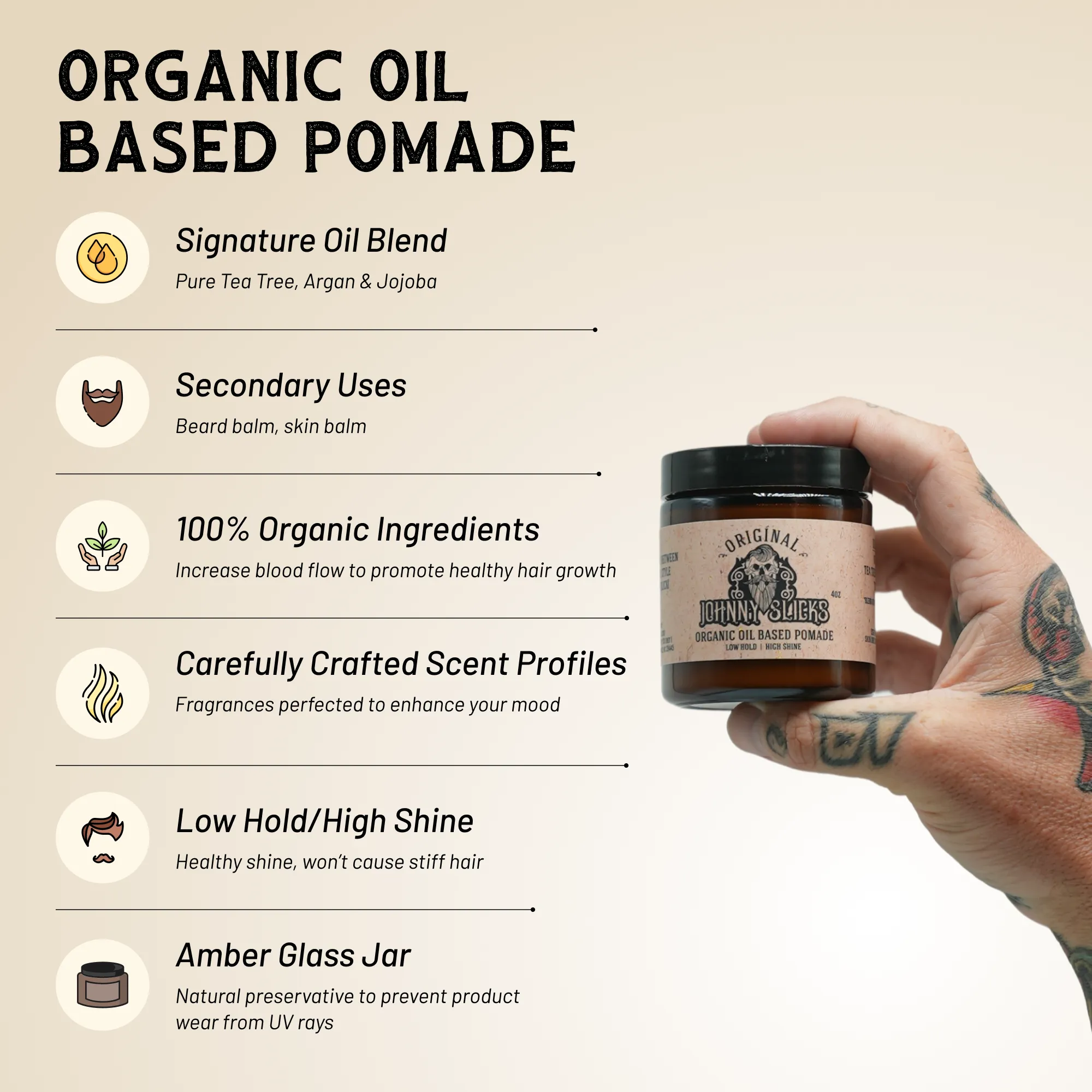 Organic Oil Pomade