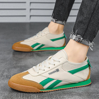Original Yellow Canvas Shoes For Men Trend ow-cut Breathable Casual Running Sneakers Man Fashion Lightweight Men&