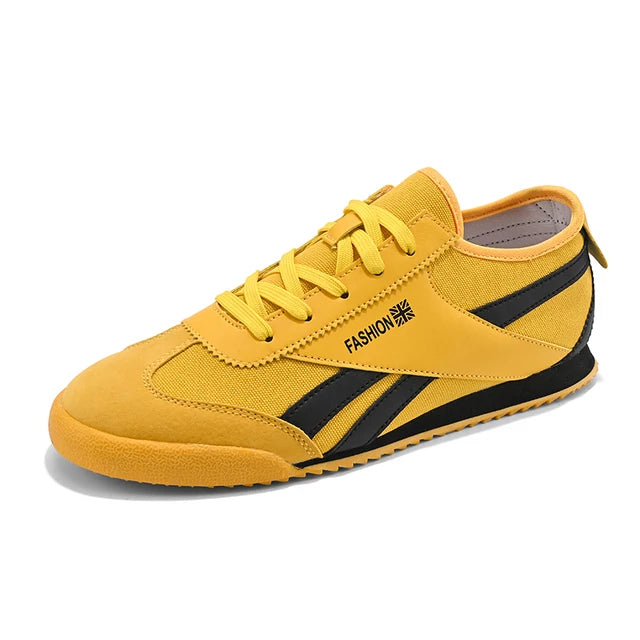 Original Yellow Canvas Shoes For Men Trend ow-cut Breathable Casual Running Sneakers Man Fashion Lightweight Men&