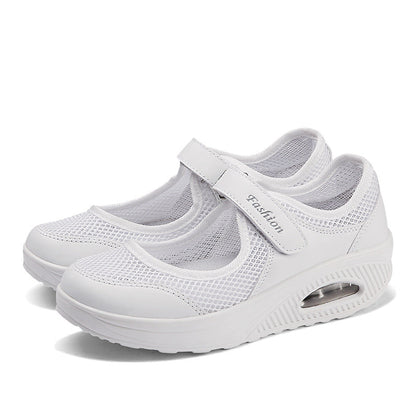 Outdoor large-size mesh shoes rocking shoes women&