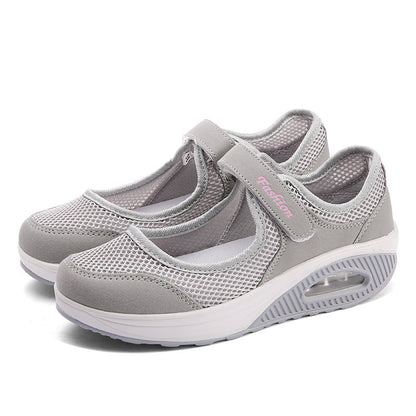 Outdoor large-size mesh shoes rocking shoes women&