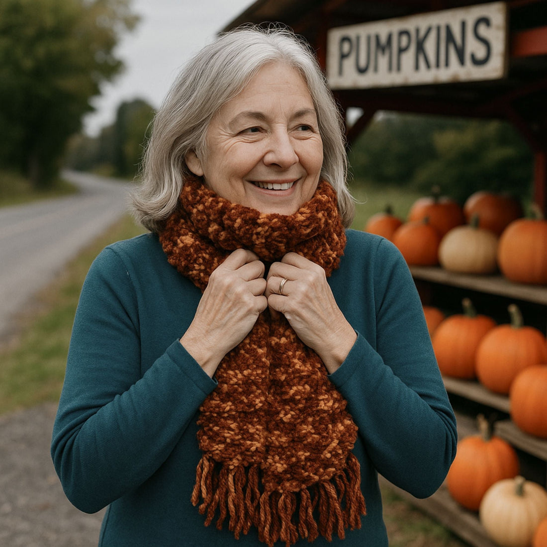 Chunky Knit Scarf Pattern – Easy Project with Wool or Recycled Silk Ribbon