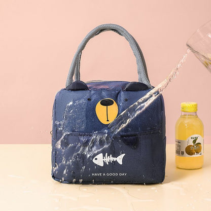 Portable Insulated Thermal Picnic Food Lunch Bag Box Cartoon Tote Food Fresh Cooler Bags Pouch