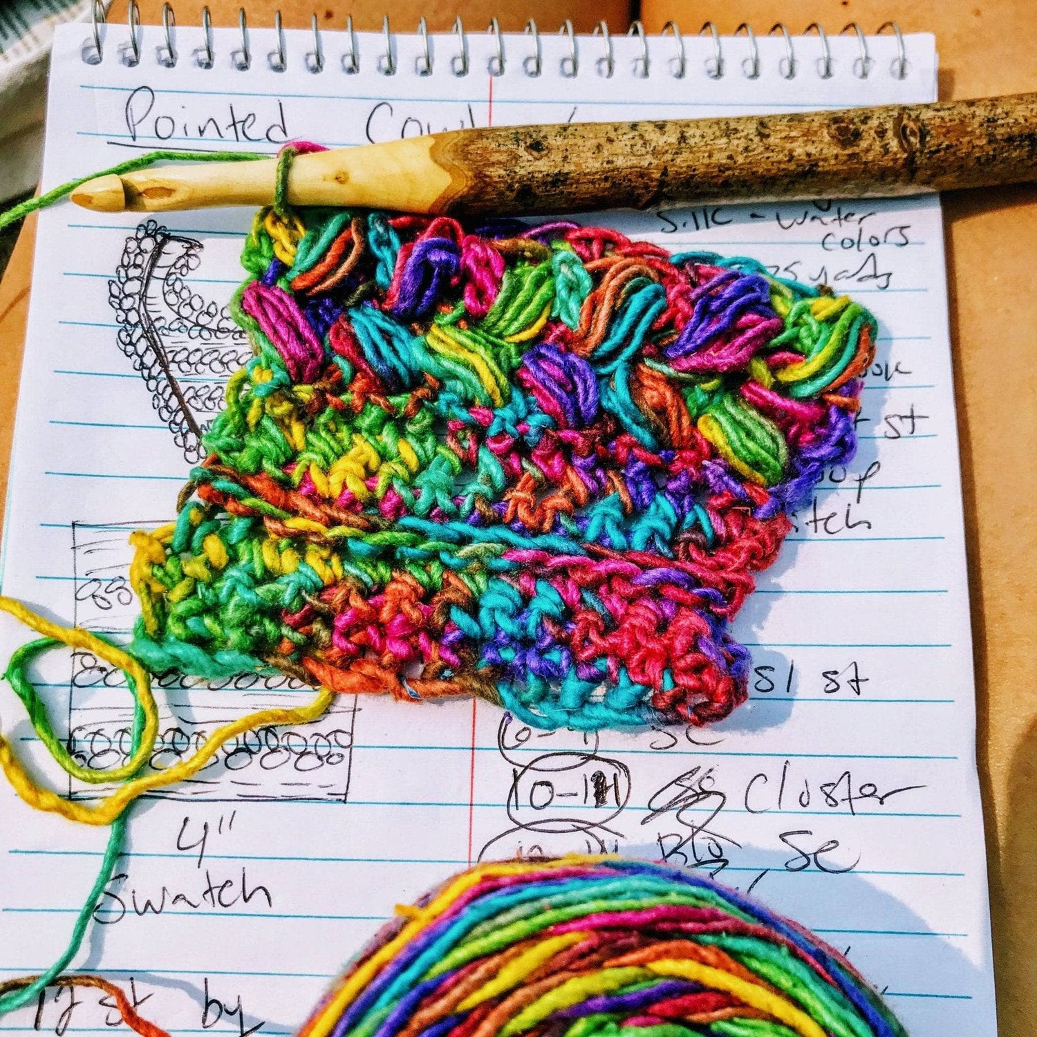 Rainbow Meadows Cowl Crochet Kit