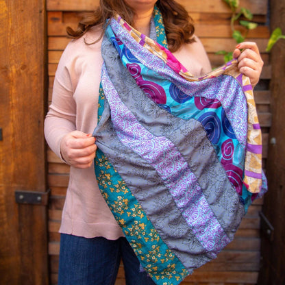 The Original Medley Scarf. ♻️ Made from Sari Magic