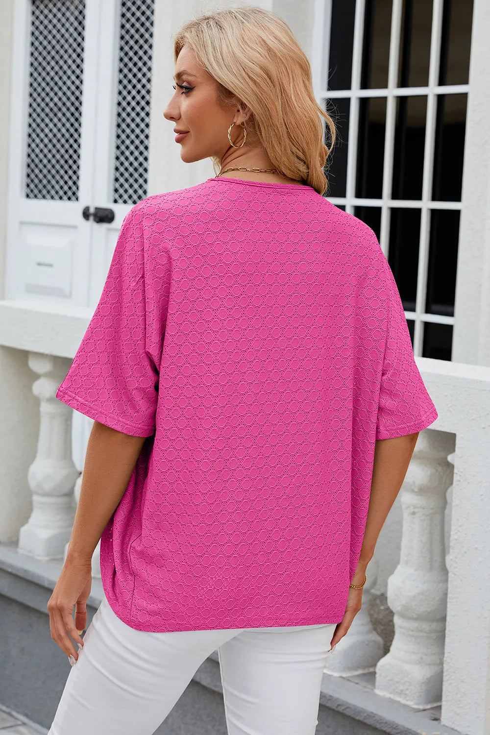 Solid color mid sleeved cardigan knitted cardigan jacket air-conditioned sweater