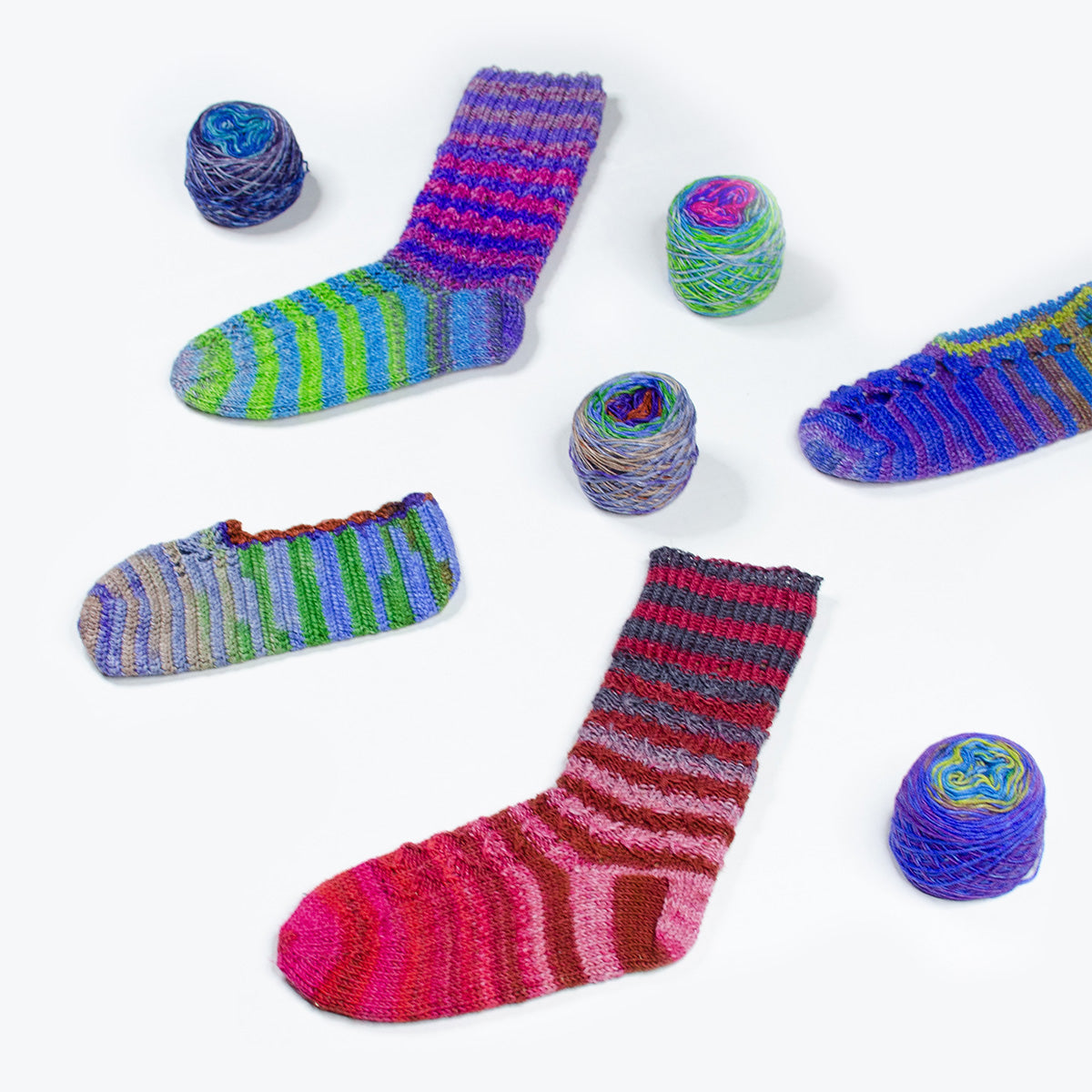 Turkish Sock &amp; Slipper Pattern Bundle – Vol 2 6 Beautiful Knit &amp; Crochet Sock Designs | Darn Good Yarn