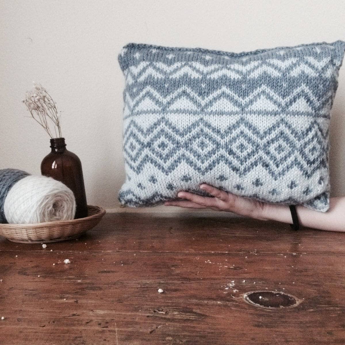 The Bjerge Pillow Knit Kit