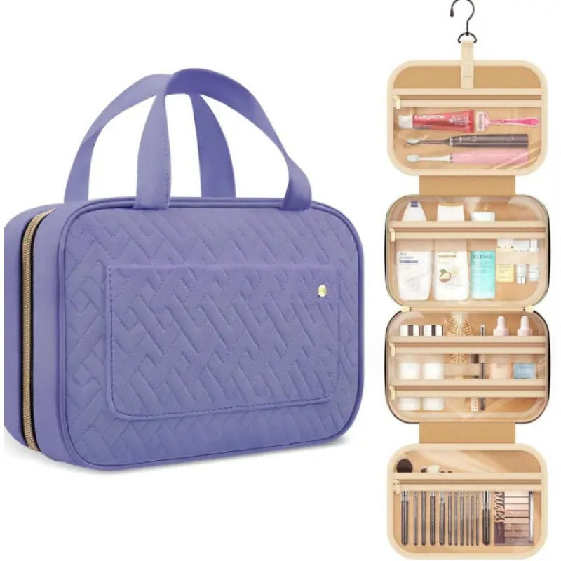 Travel toiletry bag with hook portable makeup bag travel ladies&