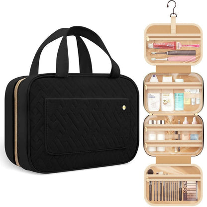 Travel toiletry bag with hook portable makeup bag travel ladies&