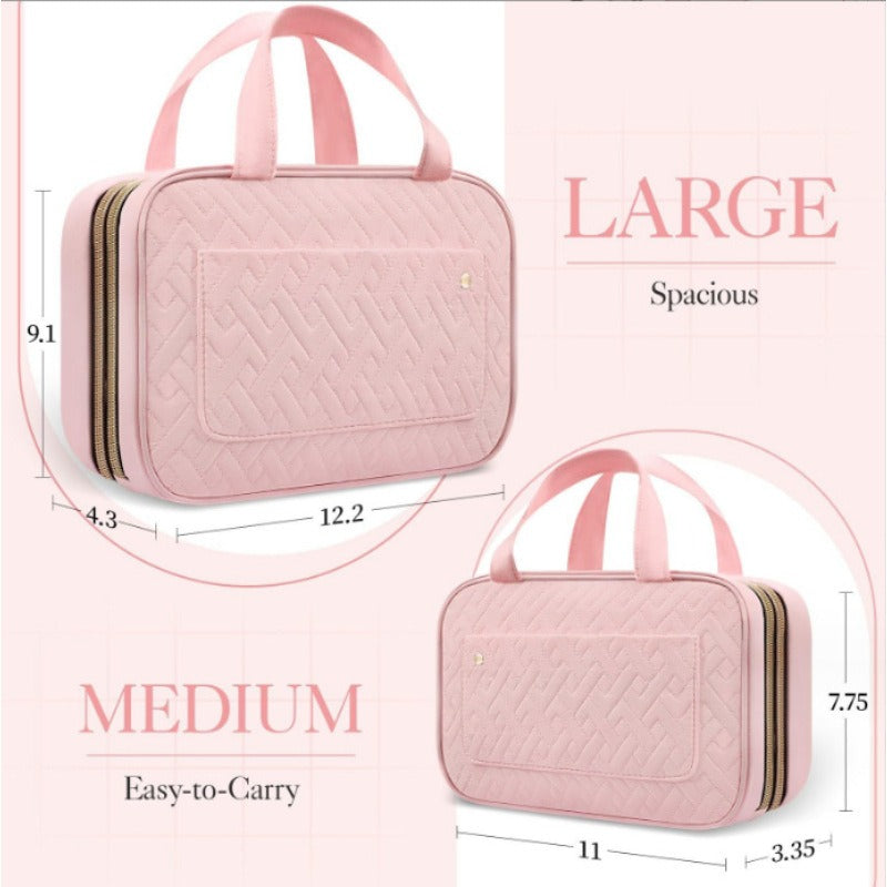 Travel toiletry bag with hook portable makeup bag travel ladies&