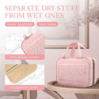 Travel toiletry bag with hook portable makeup bag travel ladies&
