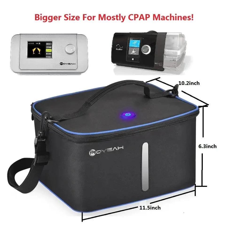 UV Led&amp;Ozone Sterilizer Bag Portable Ozone Disinfector Case For Sanitizling CPAP machines Mask Tube and other accessories