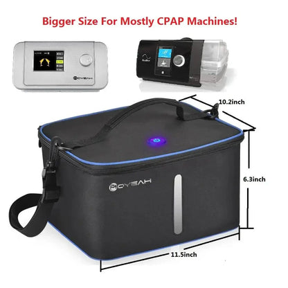 UV Led&amp;Ozone Sterilizer Bag Portable Ozone Disinfector Case For Sanitizling CPAP machines Mask Tube and other accessories