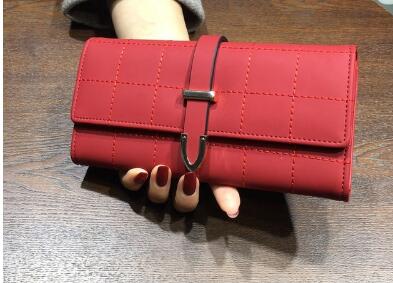 Wallets Long With Plaid PU Leather Fashion Hasp Coin Purse Phone Bag 10 Card Holders Female Wallet for girls ladies