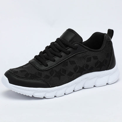White shoes breathable lightweight casual sports women&