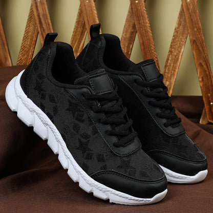 White shoes breathable lightweight casual sports women&