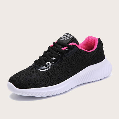 White shoes breathable lightweight casual sports women&