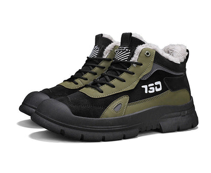 Winter fleece warm Martin boots men&