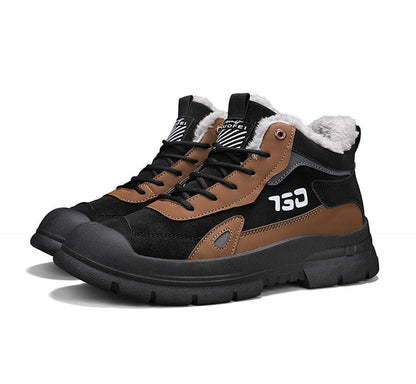 Winter fleece warm Martin boots men&