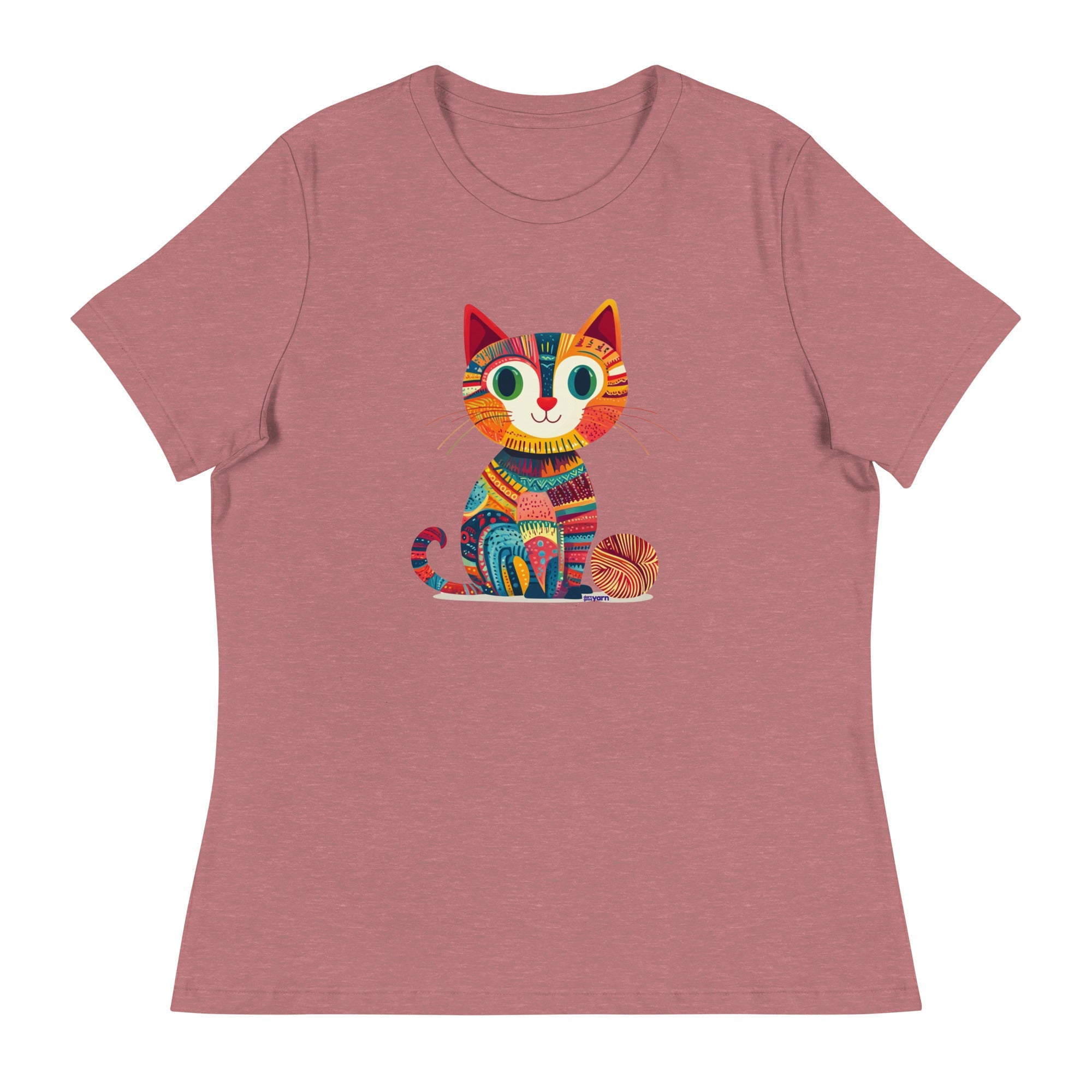 “Yarn Whiskers” Women’s Relaxed Fit T-Shirt – Designed by Nicole Snow